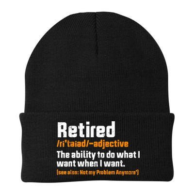 Retirement Retired Definition To Do What I Want Funny Beanie