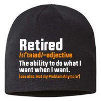 Retirement Retired Definition To Do What I Want Funny Sustainable Beanie