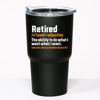 Retirement Retired Definition To Do What I Want Funny Tumbler