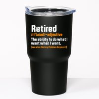 Retirement Retired Definition To Do What I Want Funny Tumbler