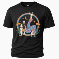 Retro Roller Disco Girl Cooling Performance Crew T-Shirt