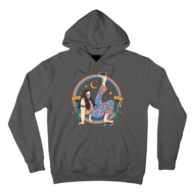 Retro Roller Disco Girl Hoodie