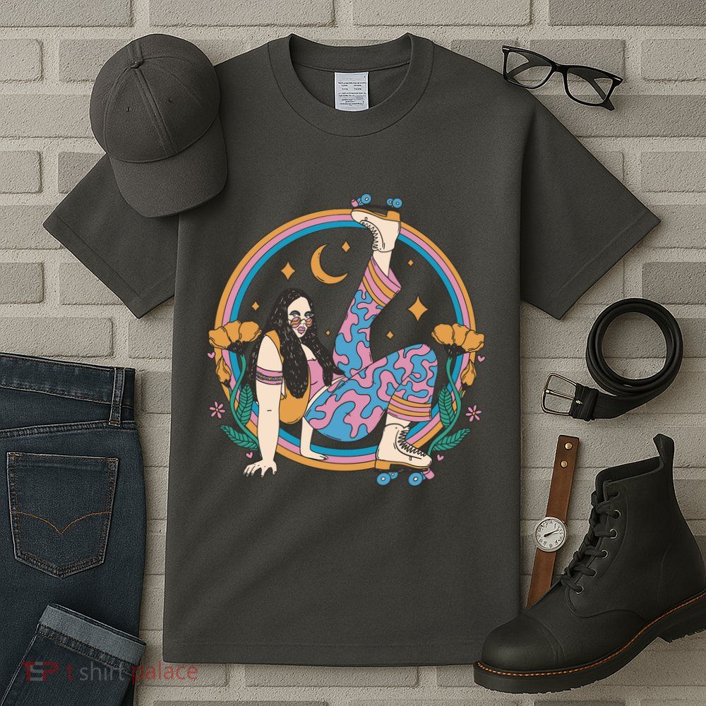 Retro Roller Disco Girl Tall T-Shirt