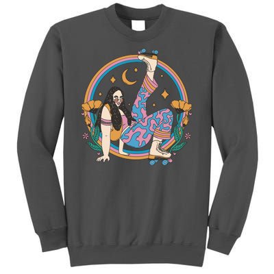 Retro Roller Disco Girl Tall Sweatshirt