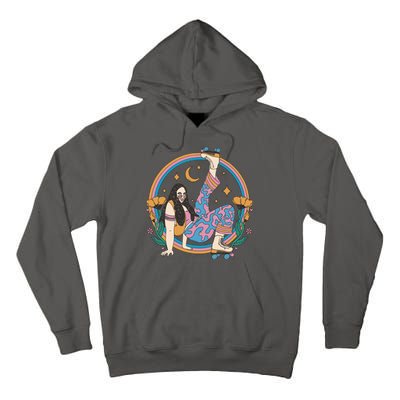 Retro Roller Disco Girl Tall Hoodie