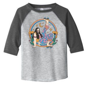 Retro Roller Disco Girl Toddler Fine Jersey T-Shirt