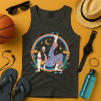 Retro Roller Disco Girl Tank Top