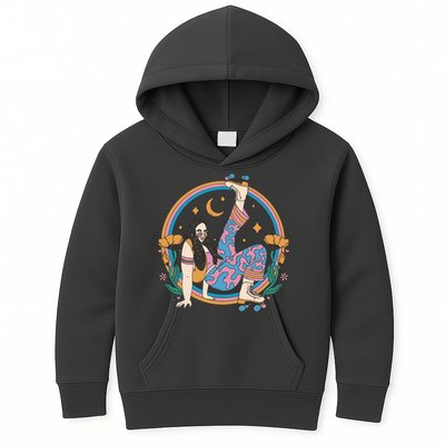 Retro Roller Disco Girl Kids Hoodie