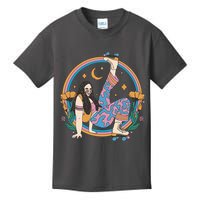 Retro Roller Disco Girl Kids T-Shirt