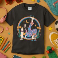 Retro Roller Disco Girl Kids T-Shirt