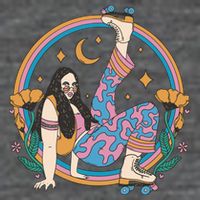 Retro Roller Disco Girl Kids T-Shirt