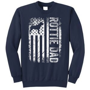 Rottweiler Rottie Dad American Us Flag Dog Sweatshirt