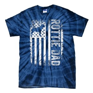 Rottweiler Rottie Dad American Us Flag Dog Tie-Dye T-Shirt