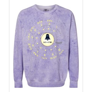 Retro Rotary Dial Colorblast Crewneck Sweatshirt