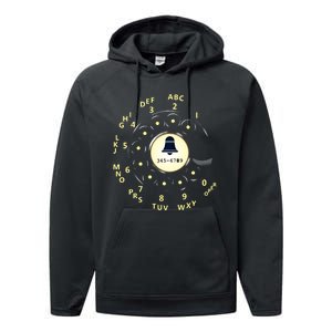 Retro Rotary Dial Performance Fleece Hoodie