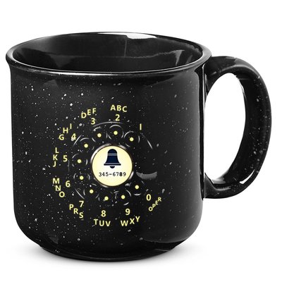 Retro Rotary Dial 15oz Campfire Ceramic Mug
