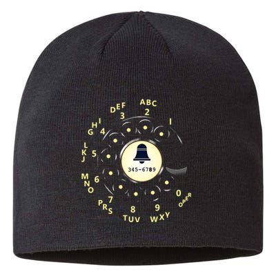 Retro Rotary Dial Sustainable Beanie