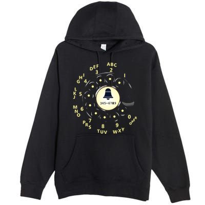 Retro Rotary Dial Premium Pullover Hoodie