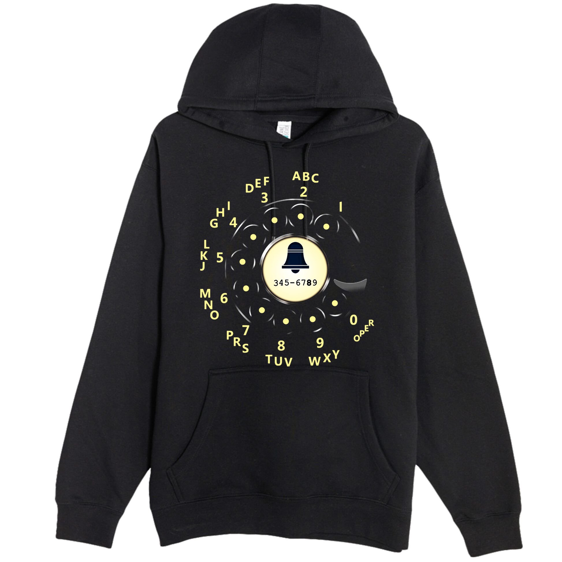 Retro Rotary Dial Premium Pullover Hoodie