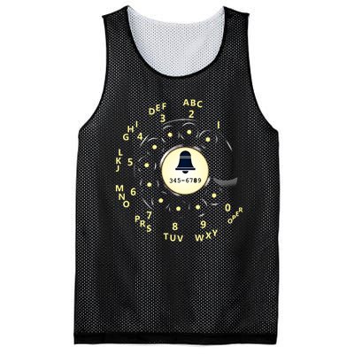 Retro Rotary Dial Mesh Reversible Basketball Jersey Tank