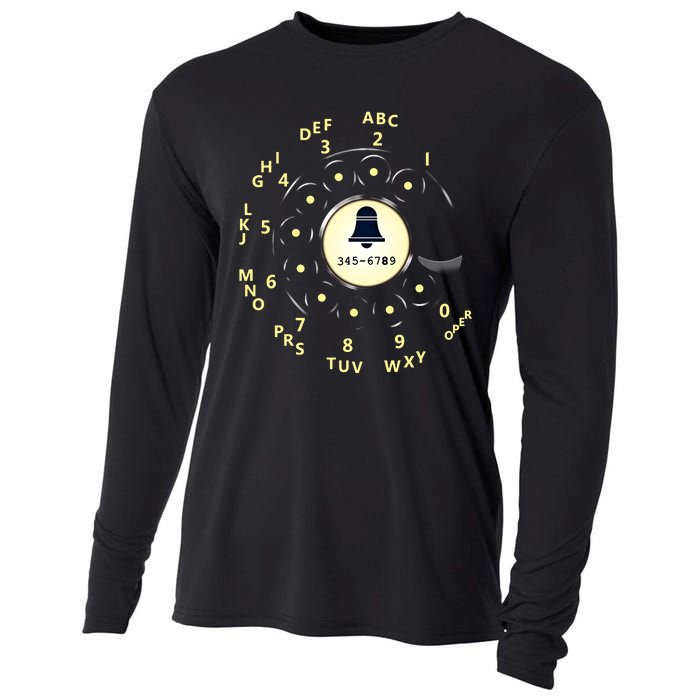 Retro Rotary Dial Cooling Performance Long Sleeve Crew