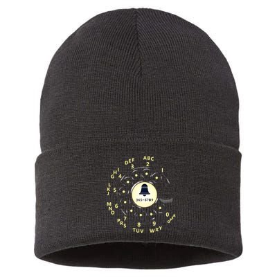 Retro Rotary Dial Sustainable Knit Beanie