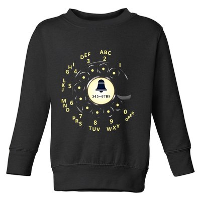 Retro Rotary Dial Toddler Sweatshirt