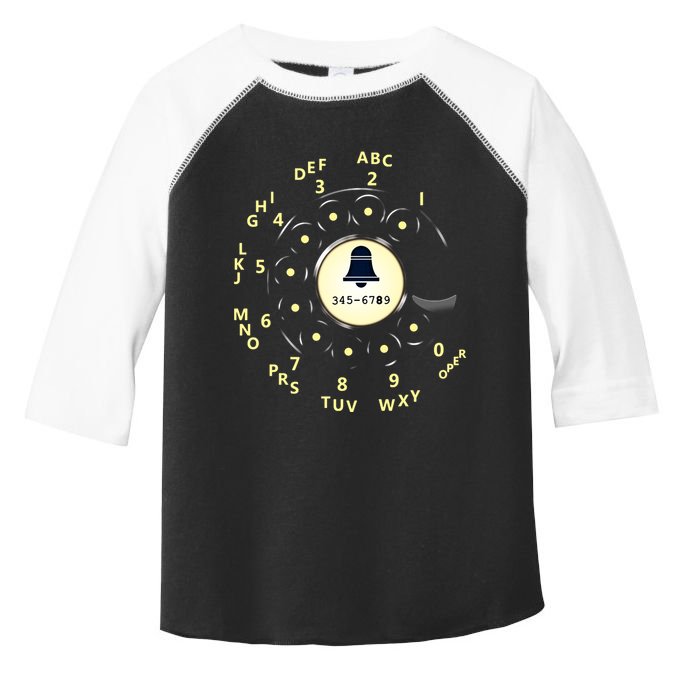 Retro Rotary Dial Toddler Fine Jersey T-Shirt