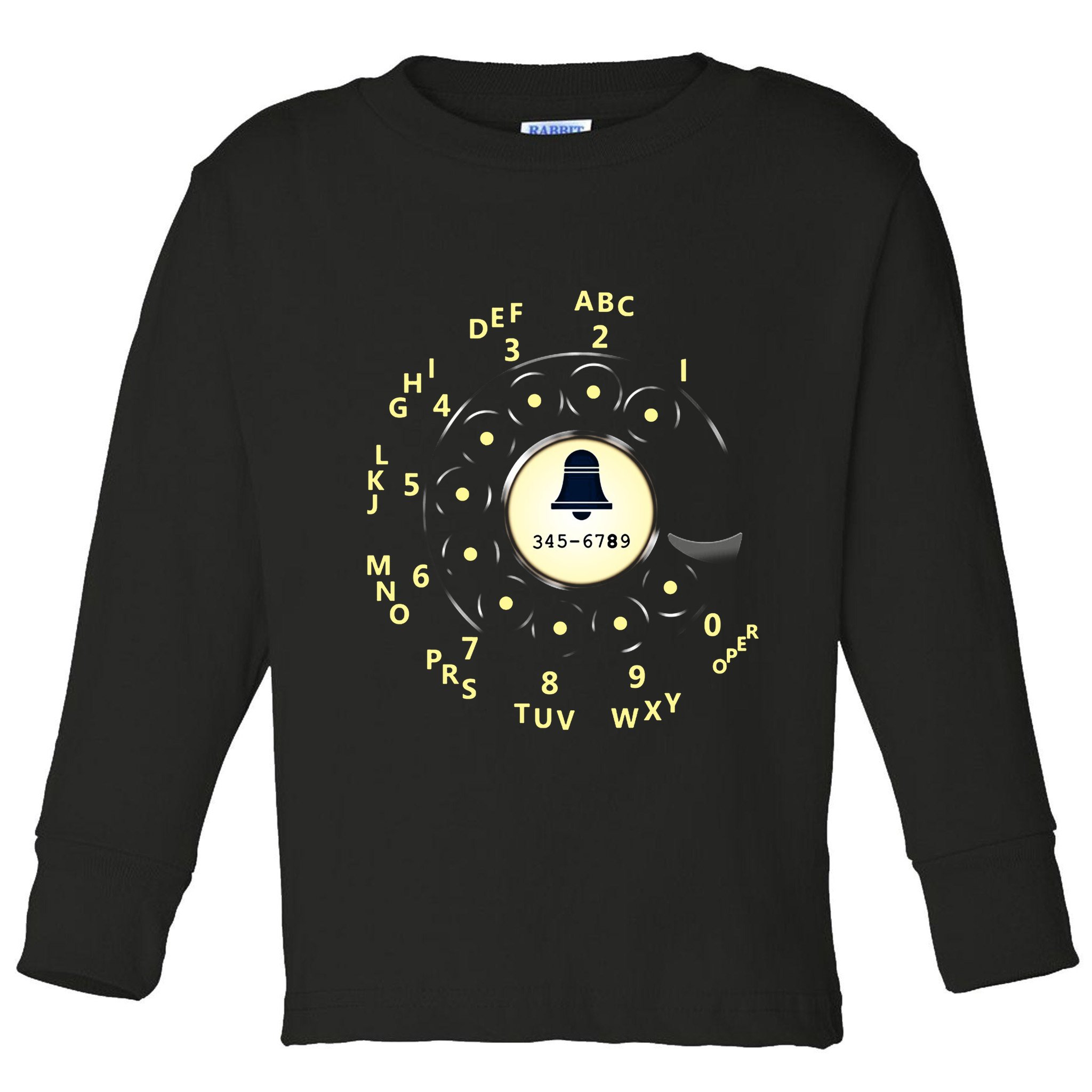 Retro Rotary Dial Toddler Long Sleeve Shirt