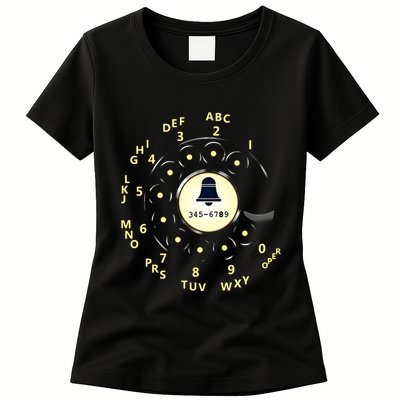Retro Rotary Dial Womens T-Shirt