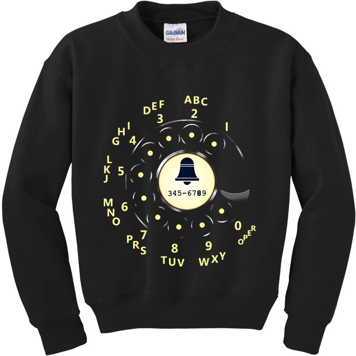 Retro Rotary Dial Kids Sweatshirt