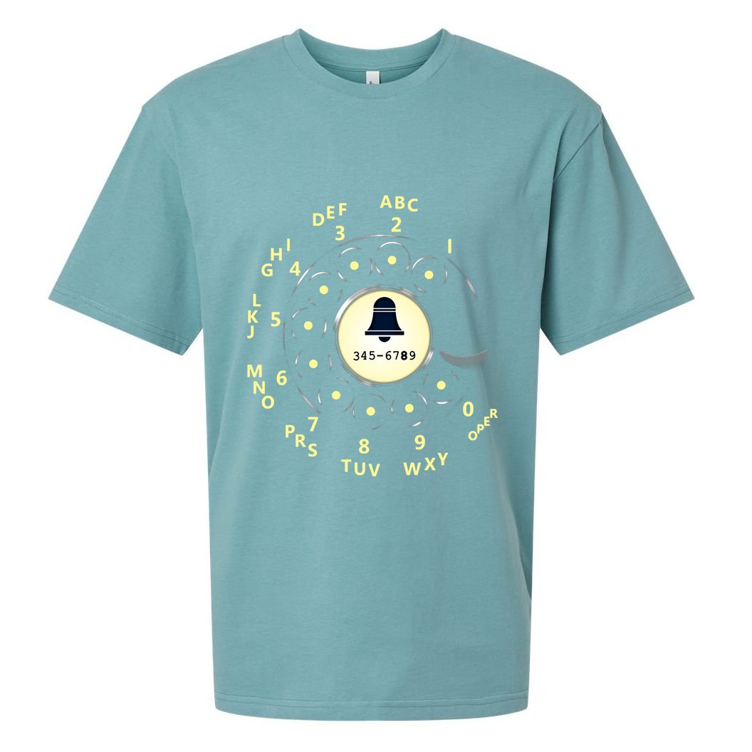 Retro Rotary Dial Sueded Cloud Jersey T-Shirt