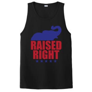 Raised Right Donald Trump Supporter Republican Elephant Gift PosiCharge Competitor Tank