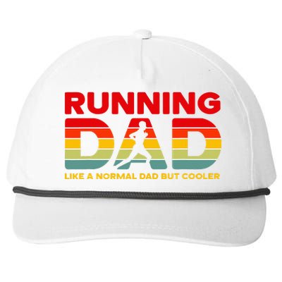 Retro Running Dad Apparel Funny Marathon Snapback Five-Panel Rope Hat