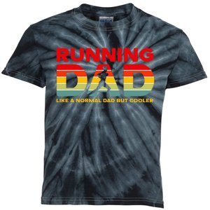 Retro Running Dad Apparel Funny Marathon Kids Tie-Dye T-Shirt