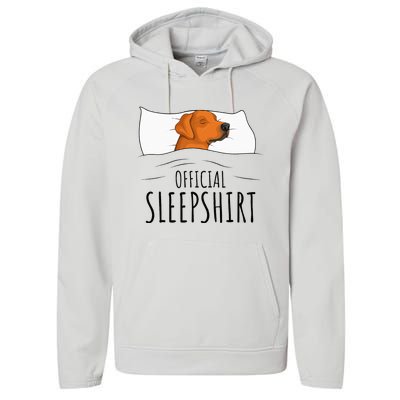 Rhodesian Ridgeback Dog Sleepshirt Performance Fleece Hoodie