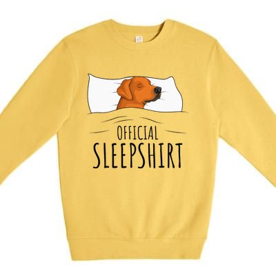 Rhodesian Ridgeback Dog Sleepshirt Premium Crewneck Sweatshirt