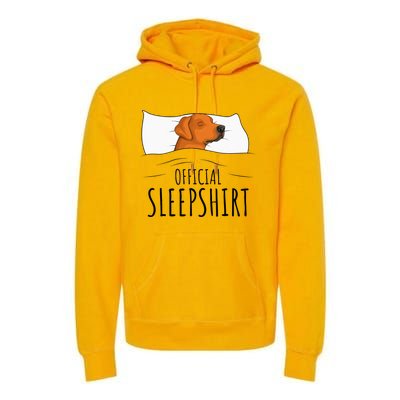 Rhodesian Ridgeback Dog Sleepshirt Premium Hoodie