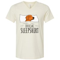 Rhodesian Ridgeback Dog Sleepshirt V-Neck T-Shirt