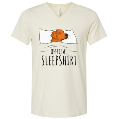 Rhodesian Ridgeback Dog Sleepshirt V-Neck T-Shirt