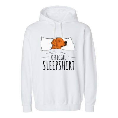 Rhodesian Ridgeback Dog Sleepshirt Garment-Dyed Fleece Hoodie