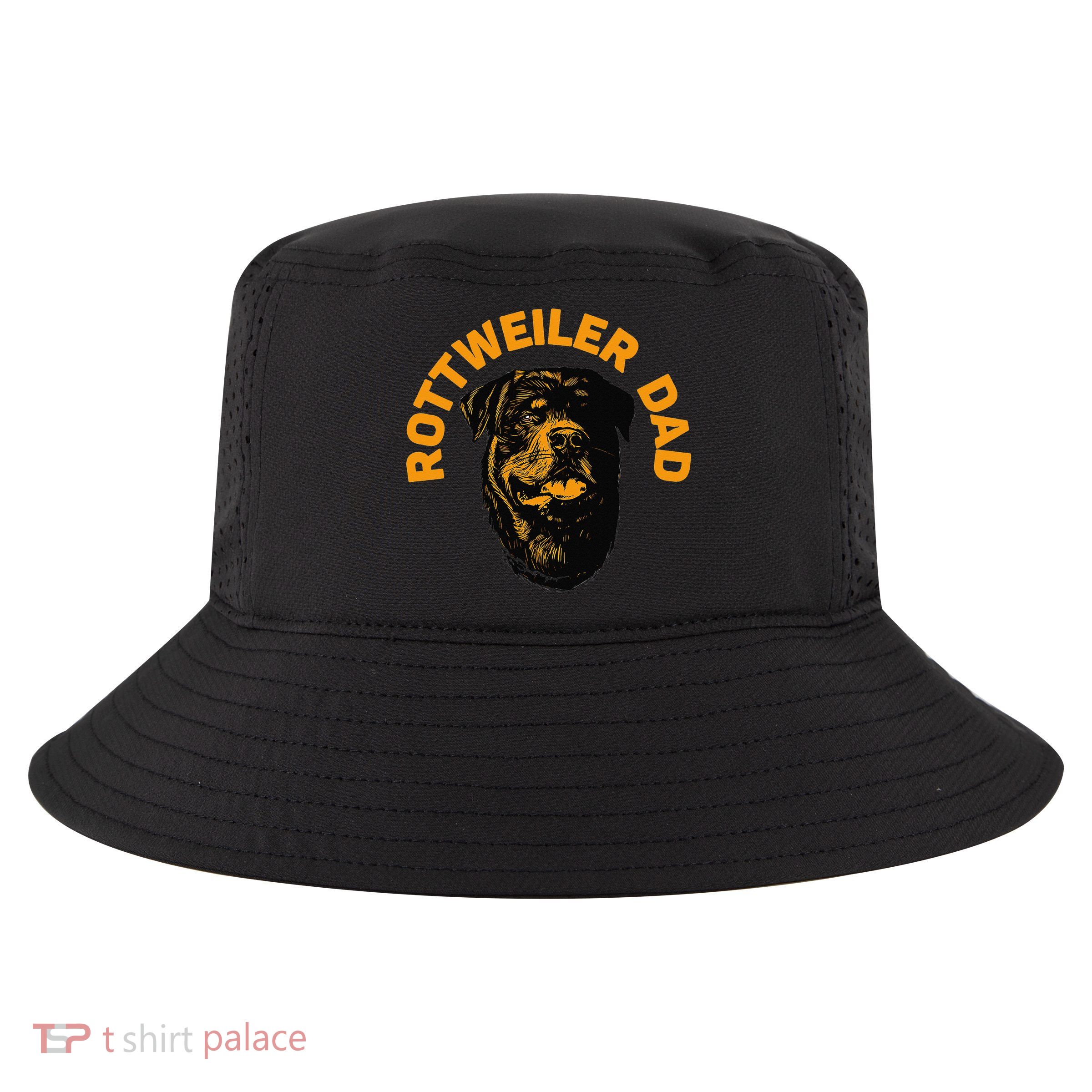 Rottweiler Rottie Dad Daddy Father Funny Cool Comfort Performance Bucket Hat