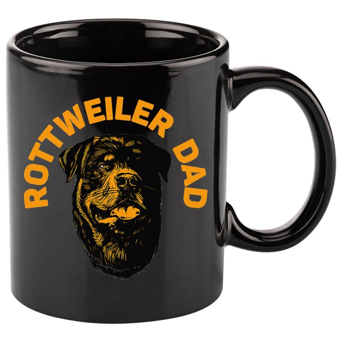Rottweiler Rottie Dad Daddy Father Funny 11oz C Handle Ceramic Mug