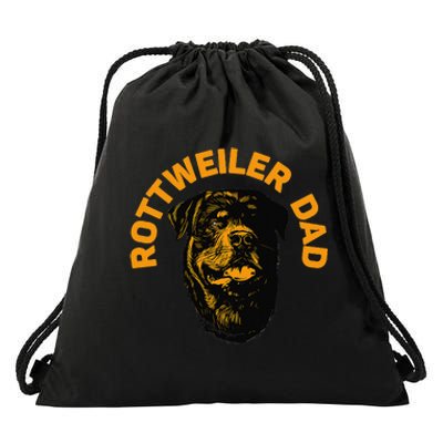 Rottweiler Rottie Dad Daddy Father Funny Drawstring Bag