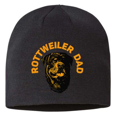 Rottweiler Rottie Dad Daddy Father Funny Sustainable Beanie