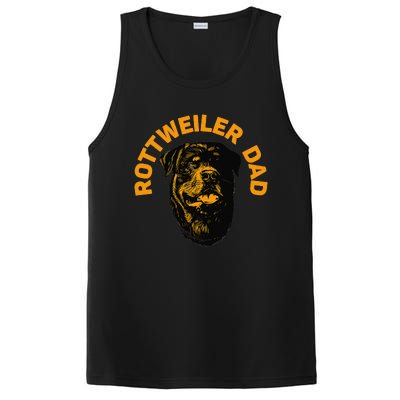 Rottweiler Rottie Dad Daddy Father Funny PosiCharge Competitor Tank