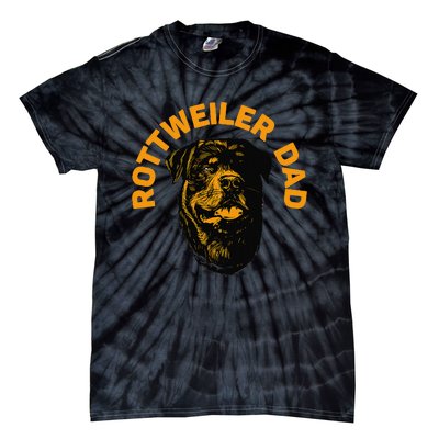 Rottweiler Rottie Dad Daddy Father Funny Tie-Dye T-Shirt