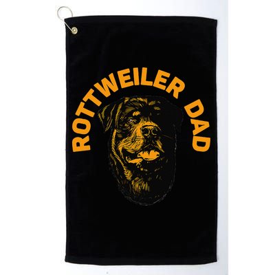 Rottweiler Rottie Dad Daddy Father Funny Golf Towel