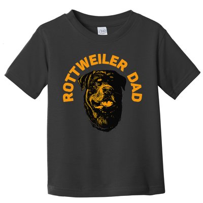 Rottweiler Rottie Dad Daddy Father Funny Toddler T-Shirt