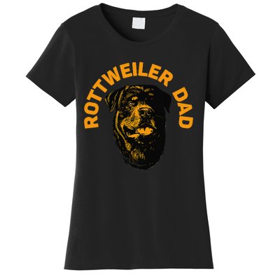 Rottweiler Rottie Dad Daddy Father Funny Women's T-Shirt